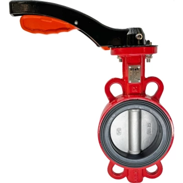 Затвор дисковый поворотный REON Ду150 Ру16 EPDM RSV84RED корпус - чугун, диск - нержавеющая сталь, рукоятка в Санкт-Петербурге