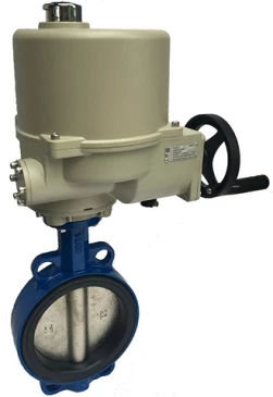 Затвор дисковый поворотный ABRA Ду50 Ру16 BUV-VF826D, межфланцевый, корпус - чугун, диск - чугун, с электроприводом, EPDM в Санкт-Петербурге