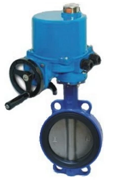 Затвор дисковый поворотный ABRA Ду40 Ру16 BUV-VF863D, межфланцевый, корпус - чугун, диск - нержавеющая сталь, с электроприводом, NBR в Санкт-Петербурге