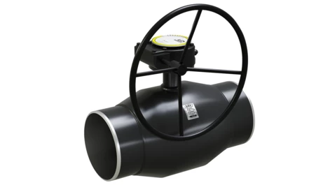 Кран шаровый LD КШЦПР Regula из стали 09Г2С Ду150/125 Ру2,5МПа с редуктором в Санкт-Петербурге