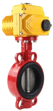 Затвор дисковый поворотный ABRA Ду65 Ру10/16 BUV-VF866D, межфланцевый, корпус - чугун, диск - нержавеющая сталь, с электроприводом, EPDM в Санкт-Петербурге