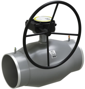 Кран шаровый LD КШЦПР Energy Regula стальной ст 20 Ду200/150 Ру2,5МПа с редуктором в Санкт-Петербурге