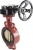 Затвор дисковый поворотный ABRA Ду450 Ру16 BUV-VF843D, межфланцевый, корпус - чугун, диск - бронза, редуктор, NBR в Санкт-Петербурге