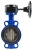 Затвор дисковый поворотный ABRA Ду450 Ру16 BUV-VF826D, межфланцевый, корпус - чугун, диск - чугун, редуктор, EPDM в Санкт-Петербурге